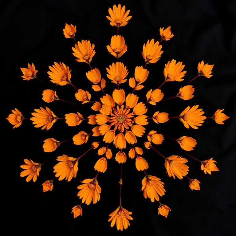 Marigold petals offering